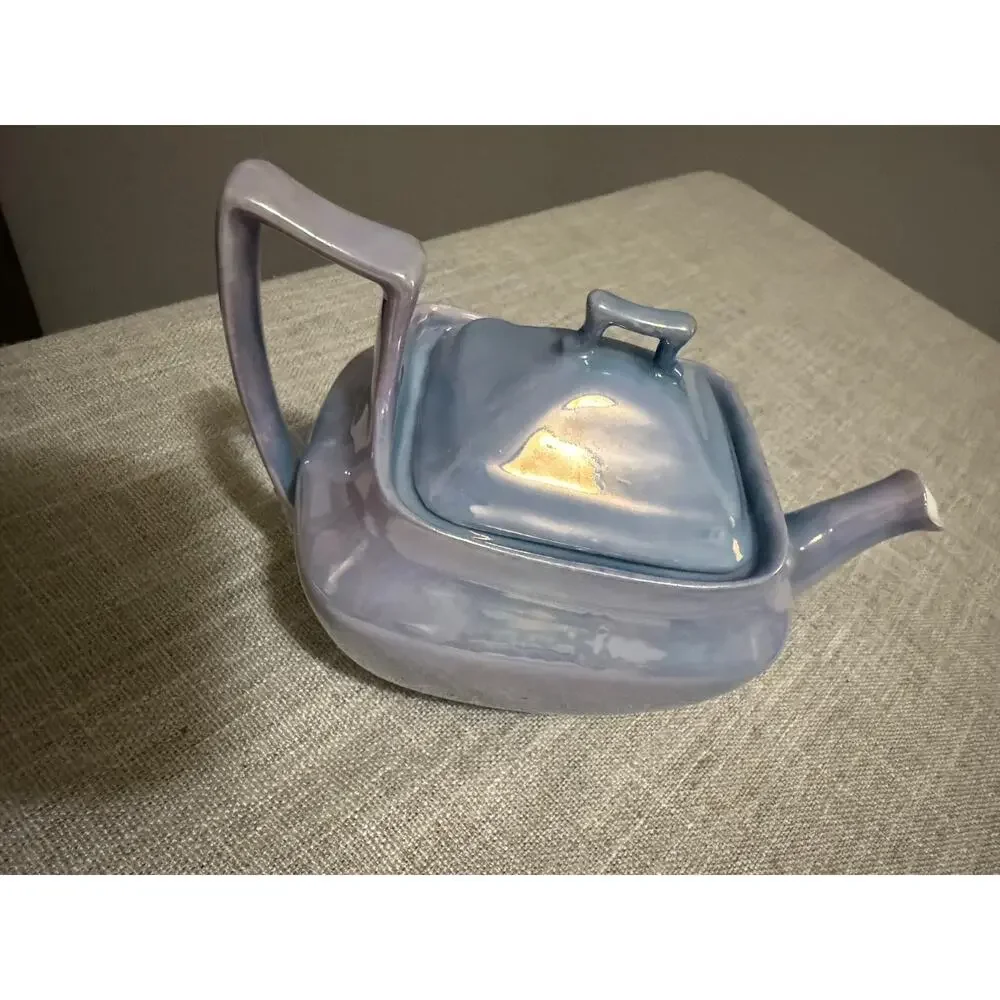 🫖 Vintage Royal Bayreuth Bavaria Mini Teapot | Blue Lusterware | Germany
